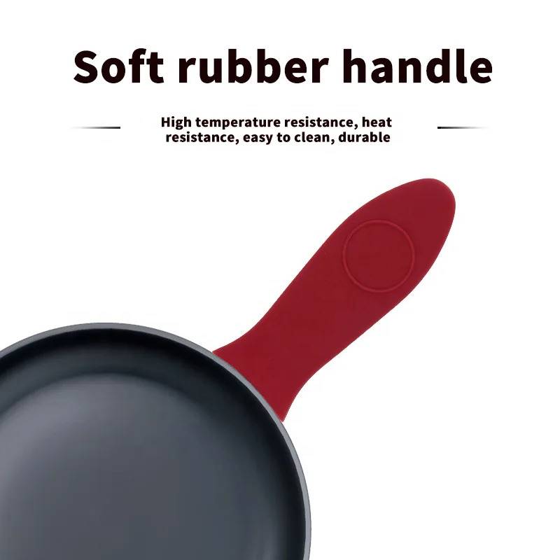 Нескользящие силиконовые детали для кухонной посуды Potholder чугунная сковорода с захватом рукава силиконовая ручка для сковородок