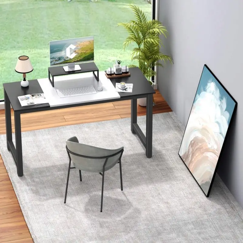 Ergonomic Small Desk Small Computer Desk For Small Spaces  Metal Frame Simple And Elegant. customizable