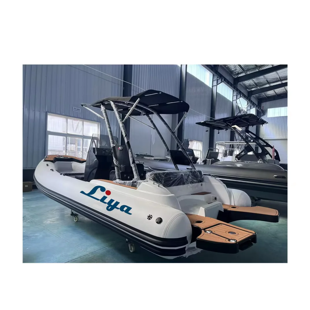 Liya CE 19ft Europe hypalon fishing boats 5.8m hypalon rib boat for sale