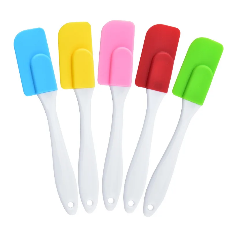 Силиконовый маленький односторонний съемный Миксер для масляного крема, нож, шпатель для торта, мини-инструмент для выпечки, скребок