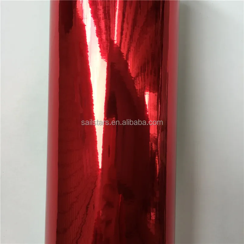 Best Quality Flexible Chrome Red Vinyl Folie Car Wrap Film For Car Styling Bubble Free