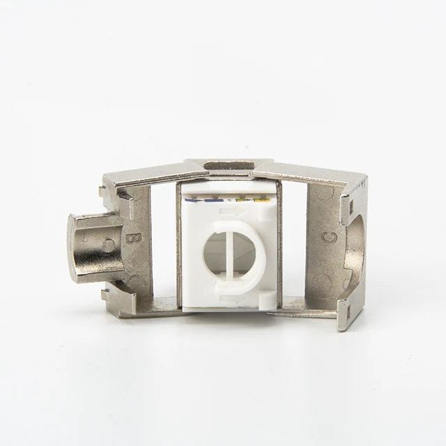 High Quality Network  Cat5e cat 6 cat6a cat7 Shielded Modular jack tooless FTP 180 degree rj45 keystone jack cat6