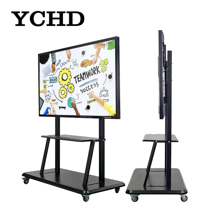 YCHD 65inch infrared touch interactive flat panel wall mounted smart whiteboard