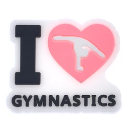 Wholesale Hot Selling Gymnastic Series Crco Shoe Charms Shoe Accessories Soft Pvc gymnastic Fitness croc charms
