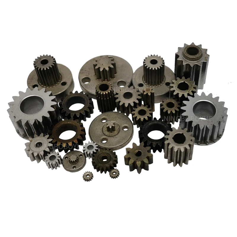 Металлические спеченные спиральные шестерни порошковой металлургии детали цилиндрическая прямозубая шестерня стальная