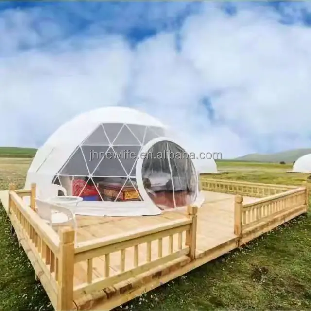 6m 7m 8m 10m garden igloo geodesic camping dome tent waterproof pvc fabric dome igloo tent geodesic dome house