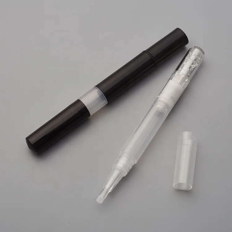 Luxury cosmetic packaging for lip stain nail polish brush applicator