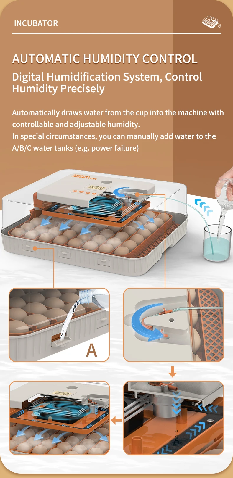 WONEGG New Trend 56 Fully Automatic Egg Incubator For Eggs Mini Incubators For Hatching Eggs