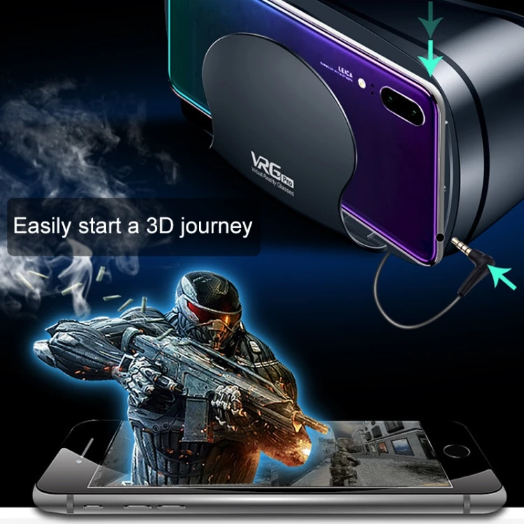 Лидер продаж 3d-очки виртуальной реальности для мобильного телефона VRG Pro Audio