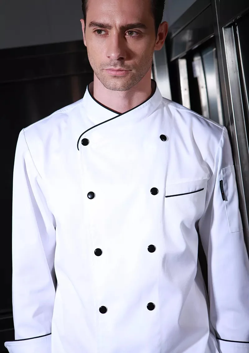 Горячая Распродажа, Профессиональная форма шеф-повара, хлопковый фартук для кухни
