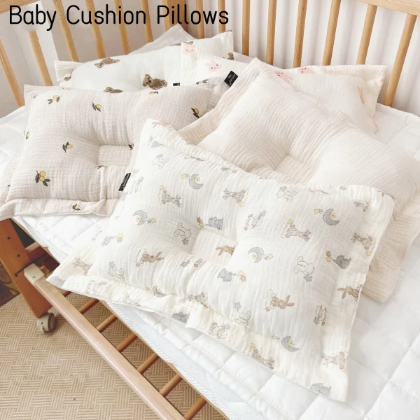 Wholesale Baby Pillow Head Protector Cotton Newborn Protective Pillows Infant Sleeping Cushion Pillow for 0-1 Years