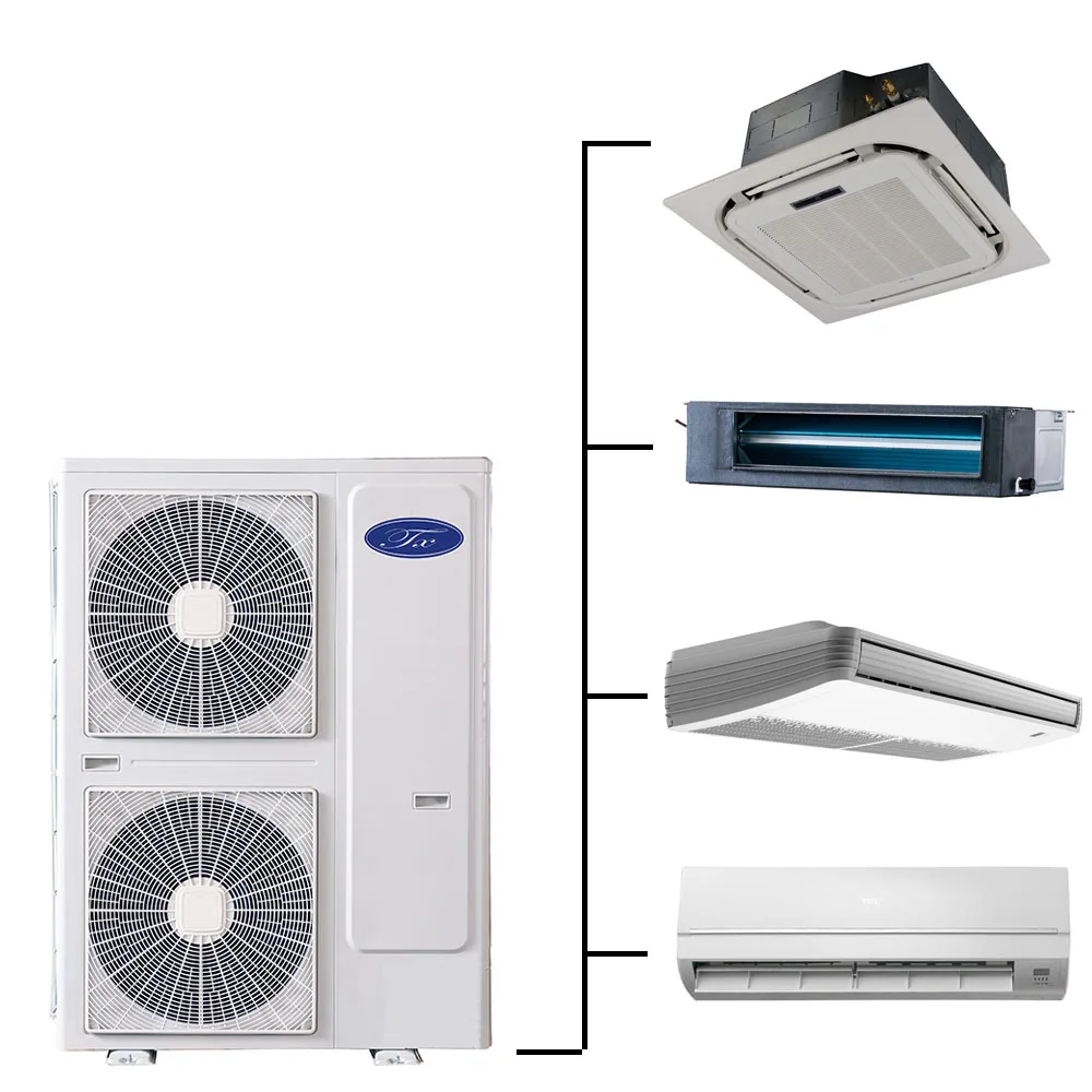 R410A R32 DC Inverter Multi Zone All in One Cassette Duct Ceiling Floor Air Conditioners for Hotel Shopping Mall Villa