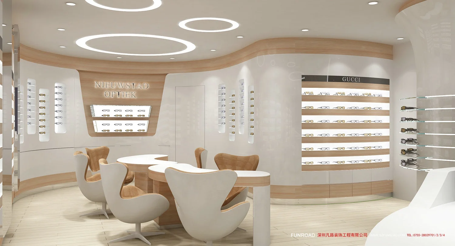 New Optical Store Concept Interior Display Furniture Retail Sunglasses Shop Display Cabinets for Sale