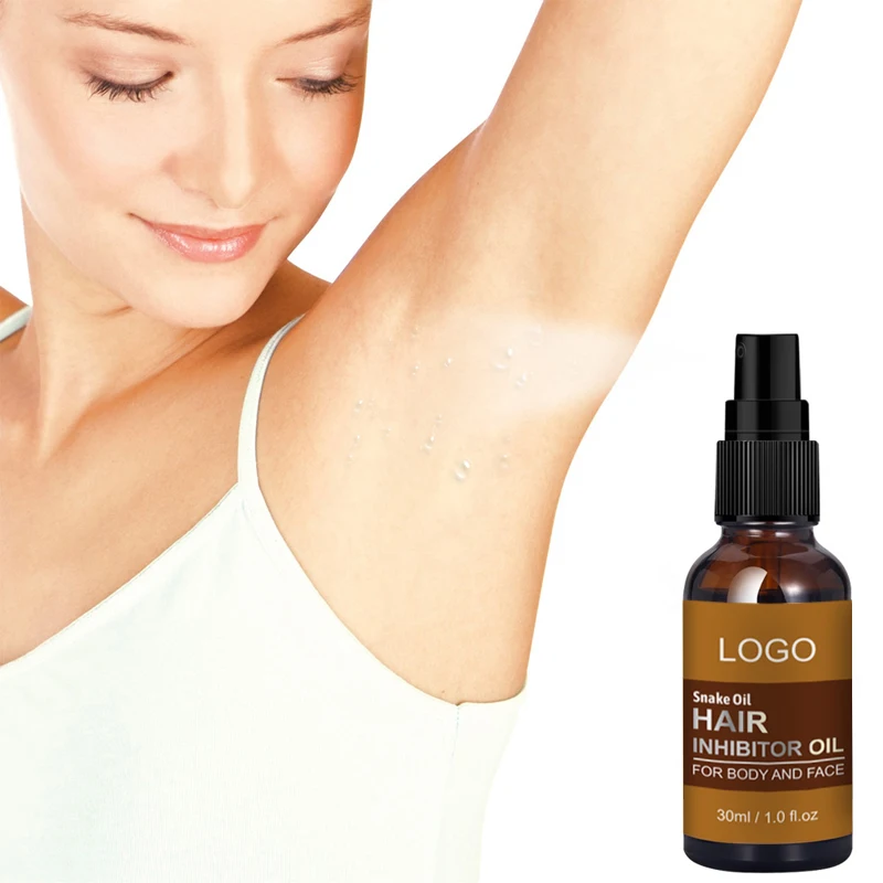 Private Label Herbal Hair Removal Spray Stop Hair Growth Inhibitor Shrink Pores Skin Smooth Hair Growth Inhibitor Serum