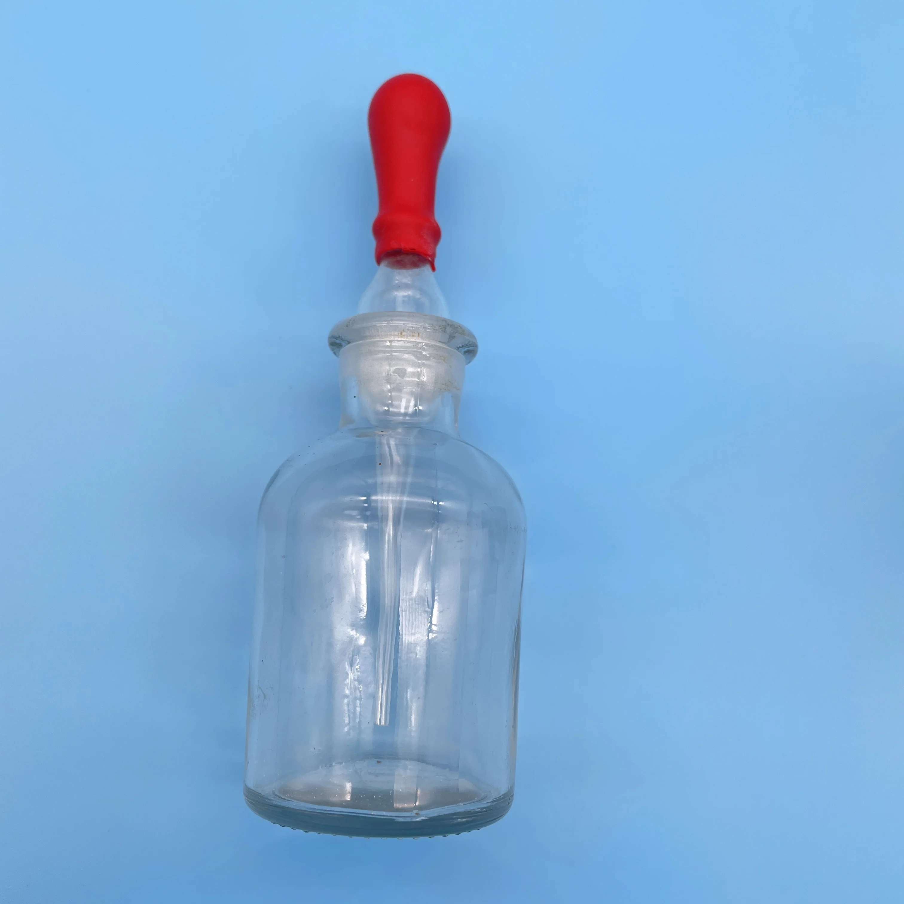 Lab Glass Amber Reagent Bottle With Narrow Mouth Laboratory dropper glass reagent bottle 50ml chemical glass bottle with dropper