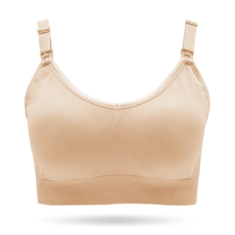 
Women Maternity Lycra Cotton Front Open Nursing Bra Wireless Comfortable Breathable Soft Full Cup Underwear 