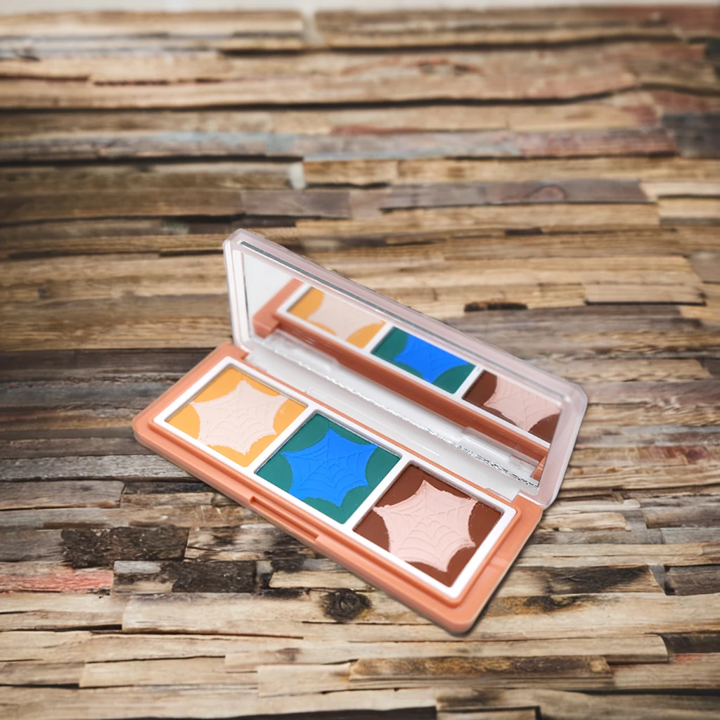 Custom multi-color embossed loose powder eyeshadow for blush 2-in-1 multir functional palette customized  private logo