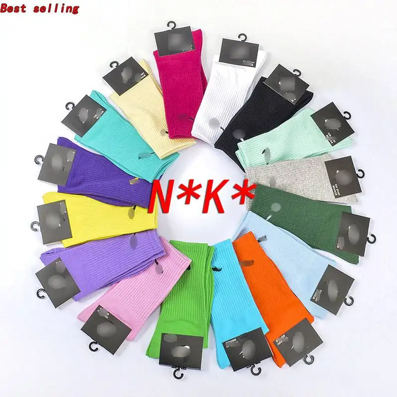 Оптовая продажа, мужские и женские хлопковые спортивные носки nike nba- team, баскетбольные носки с принтом на заказ