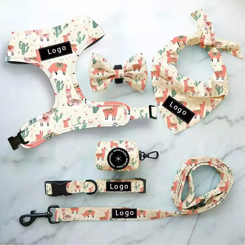 Tactical Soft Pet No Pull Adjustable Dog Harness Leash Set Custom Reversible Small Designer Harness Vest Dog Harness Manufacture