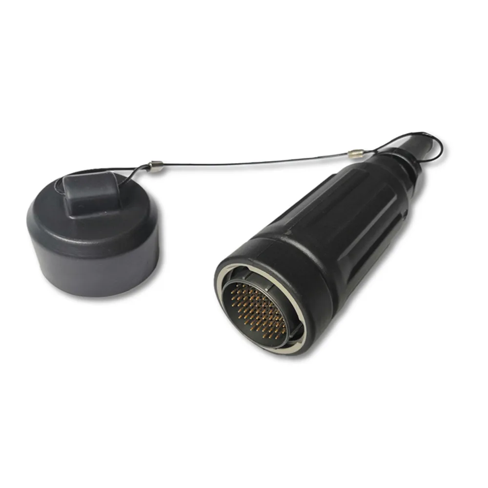 Geophysical Connector 55 pin (22-55)  Male with dust cover for 24 channels seismic cable 22-55 male connector