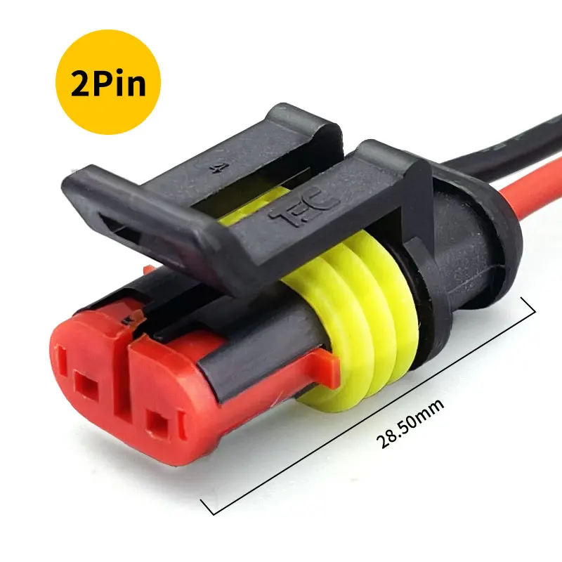 282080-1 amp super seal 2pin male female connector 1.5 series auto wire harnesses waterproof cables wire harness