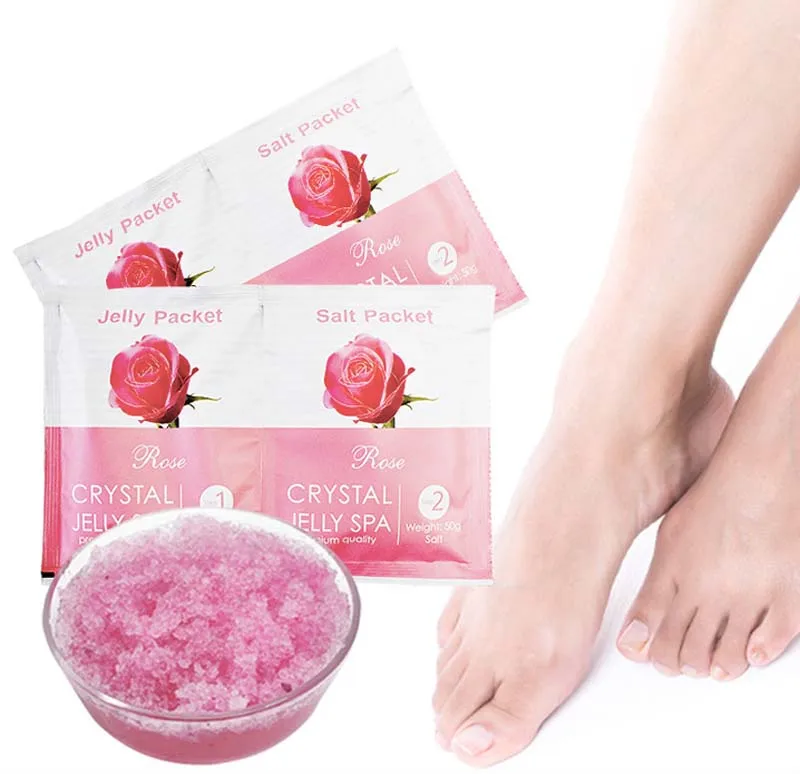 Уход за кожей спа для ног натуральный запах кристаллическое желе спа и соль для ног Отшелушивающий набор