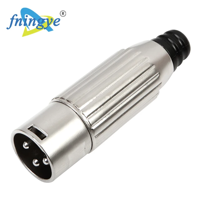  Серебряный и черный 3 Pin XLR