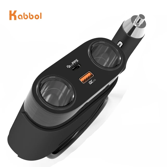 
120W Car USB Power Socket KC Certificate PD Type C Charger Car Power Adapter Charger Station 12V 24V 36V 48V Charger 