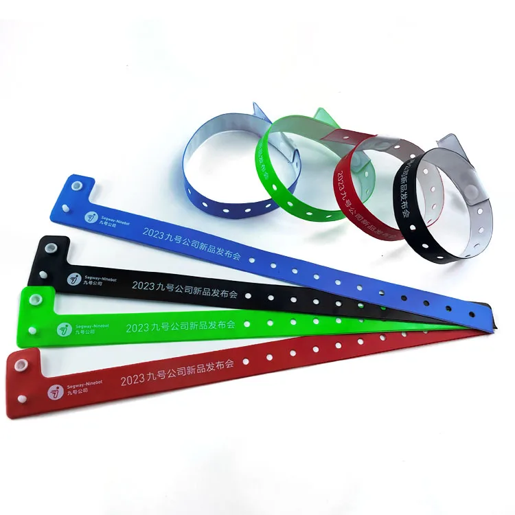 soft Comfortable Vinyl ID Bracelet Wrist band PVC Wristbands For Events