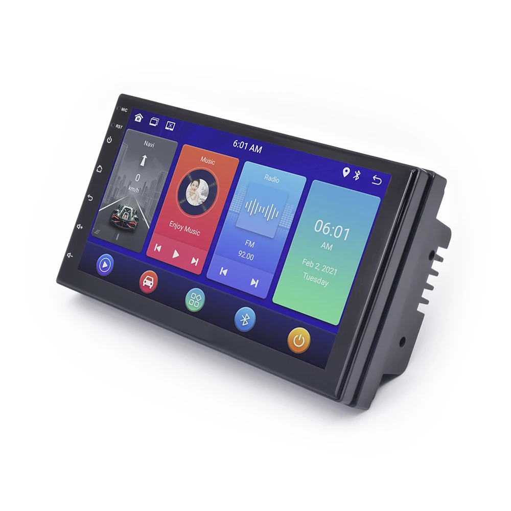 Универсальный MP5-плеер на Android 12 с сенсорным экраном 7 дюймов для Vw Peugeot 407 Toyota Camry