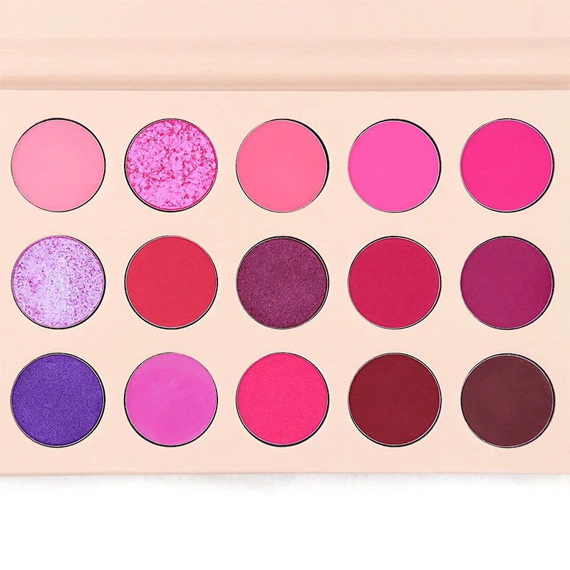 Cosmetics 15 Colors Matte Shimmer Eyeshadow Palette Professional Purple Eye Shadow Palette Makeup