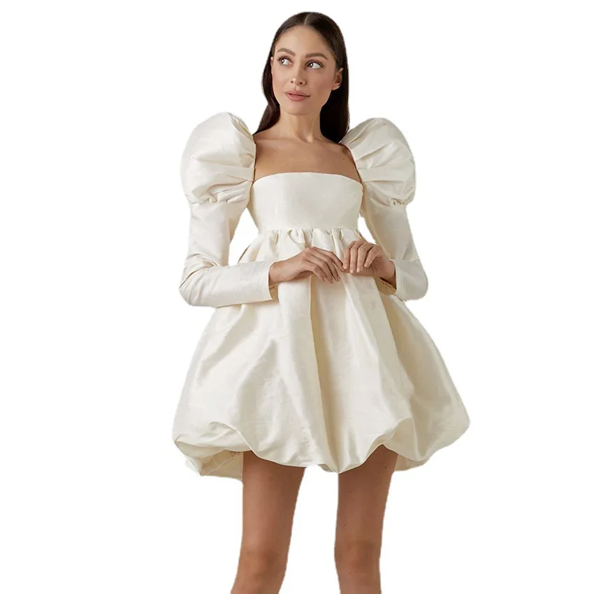 A717 осеннее новое платье принцессы с длинным пышным рукавом роскошная женская одежда с длинным рукавом 2021 сексуальные женские платья