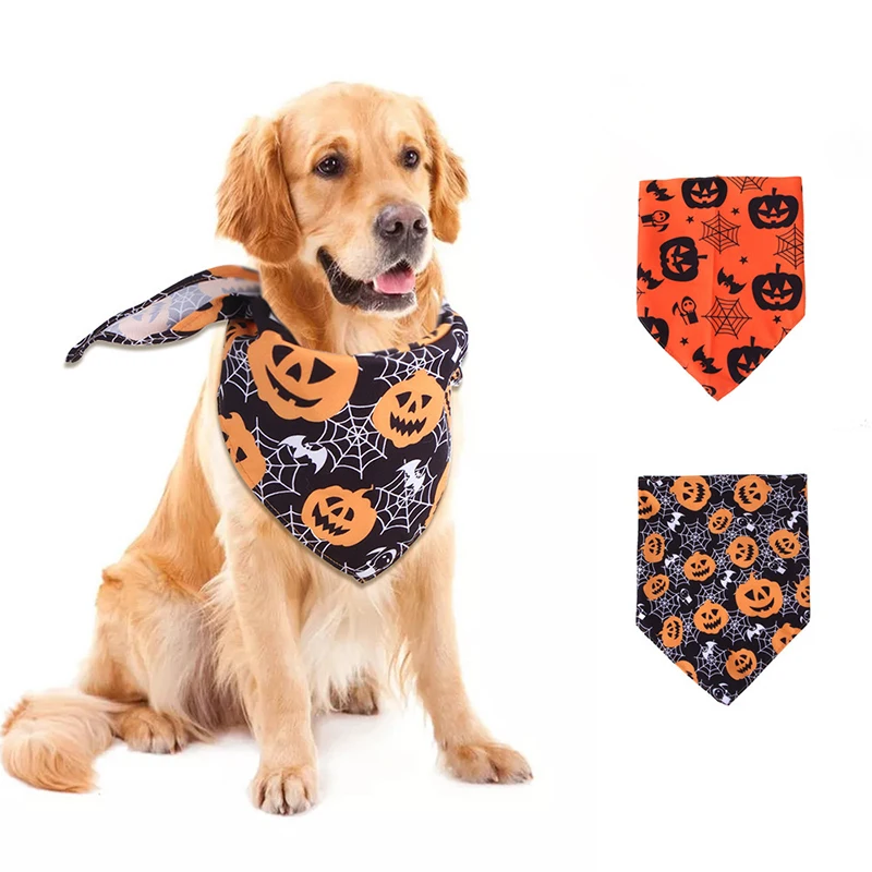 Wholesale pet supplies products halloween dog bandana dog collar bandana