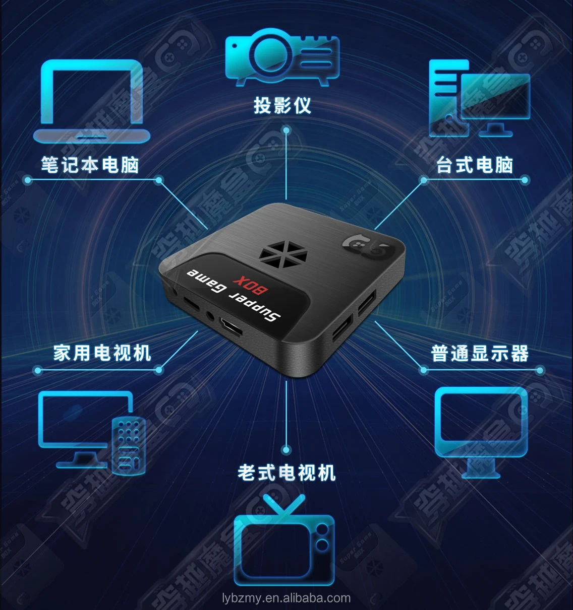 4K TV Player Classic 64G X5 Game box Wireless 9163 Video Game Console