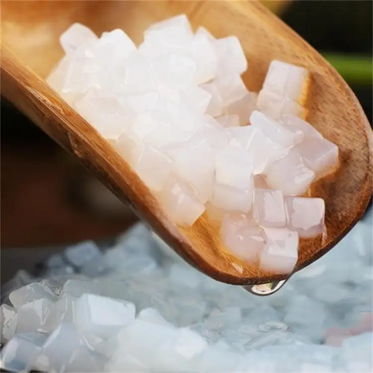 
Delicious coconut jelly cubes in hainan 