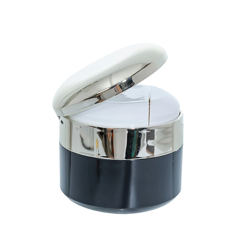 
Good Quality 50g Silk screen Acrylic opaque Injection molding acrylic cream jar manufacture luxury acrylic jar 