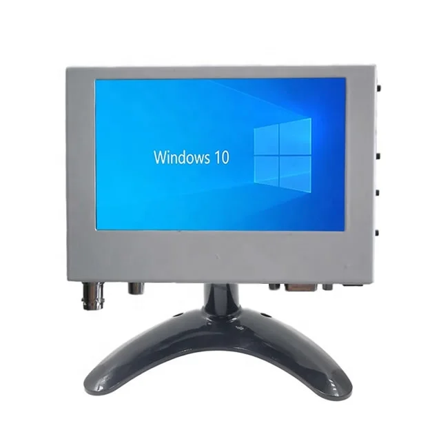 White mini PC monitor 5 inch vga monitor industrial grade tft lcd screen Desktop wall mount 2 ways installation for ccd camera