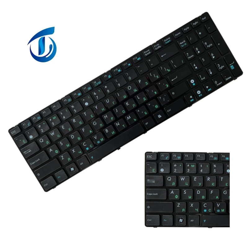 NEW Russian RU Keyboard for laptop replacement for Asus K52, K53, G73, A52, G60 black with frame