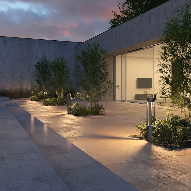 
IP65 Waterproof 7W Die-cast Aluminium Villa Landscape Column Lamp Outdoor LED Garden Lamp 