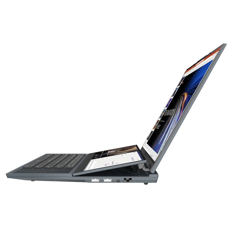 2023 Brand New Notebook PC 16 + 14 Inch Touch Double Screen Intel Core i7 10th Gen Business Gaming Dual Screen Laptop Computer