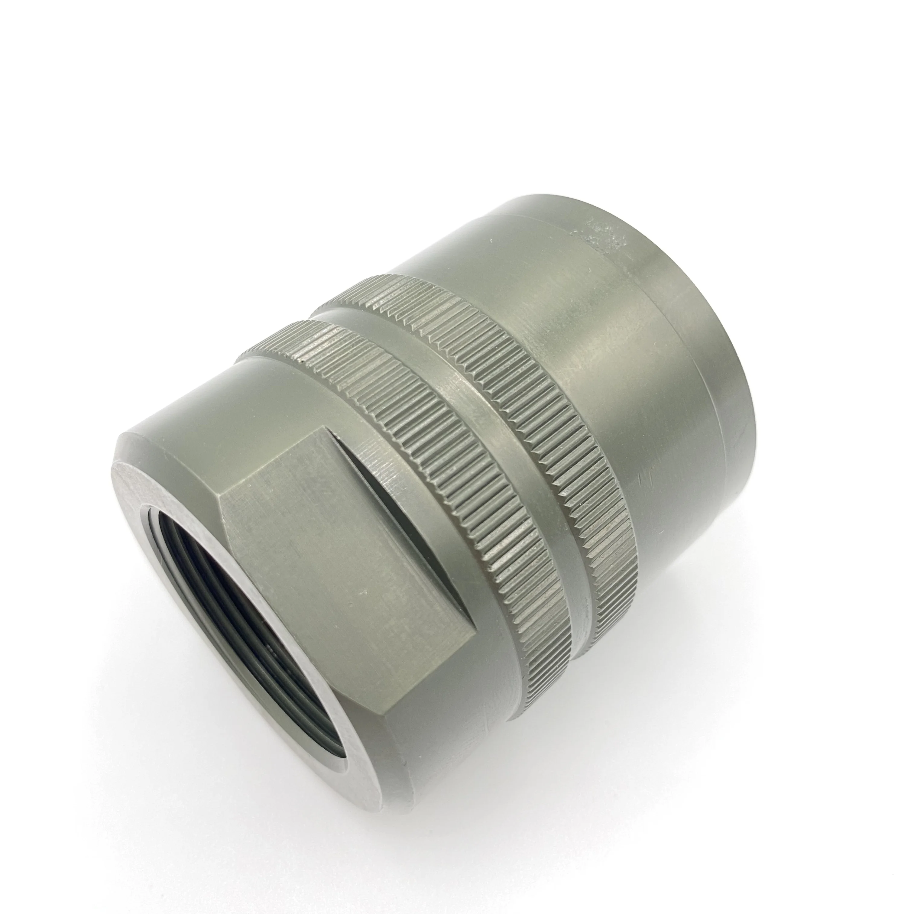 Custom nice workmanship aluminium lathe parts as bobbin thread loader for fish rob