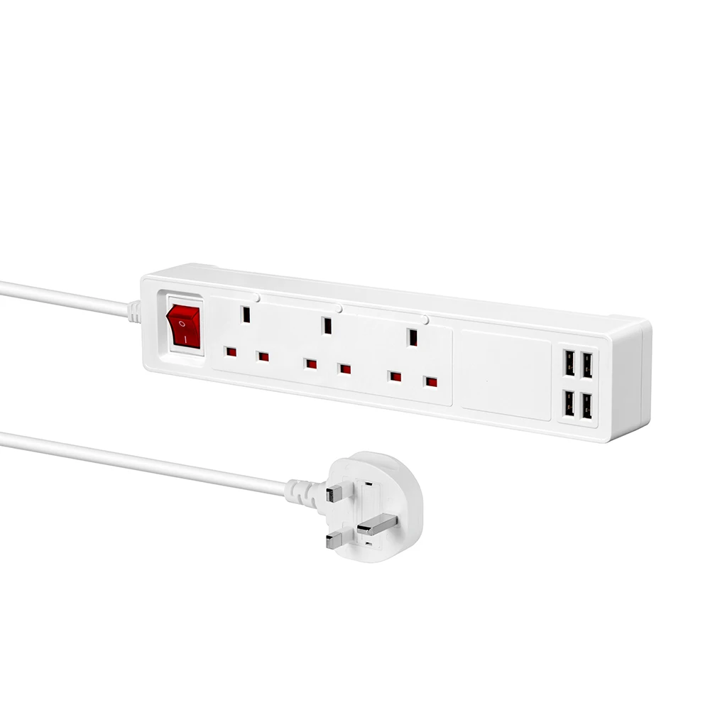 Умные разъемы Британский wifi смарт-розетка смарт-удлинитель с usb пульт дистанционного управления с таймером