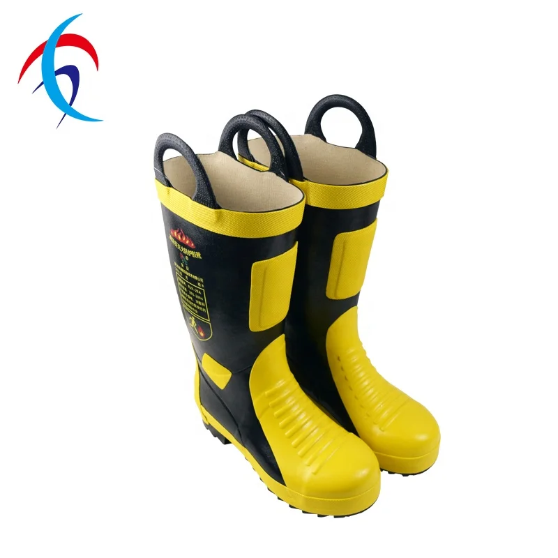 Top Quality Cheap Price Fire Resistant Safety Boots Fireman Firefighter Boots for Fire Rescue