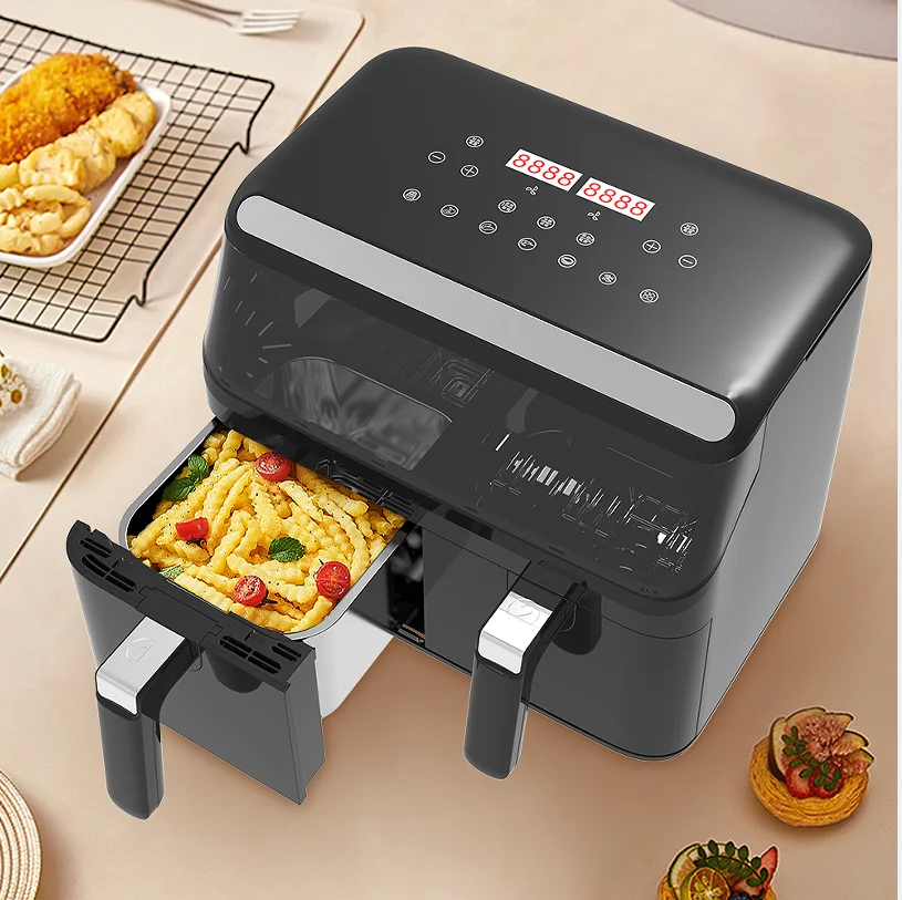 The New Product 8L Intelligent Oil-Free Electric Fryer Touch Screen Large Capacity Silver Crest Air Fryer