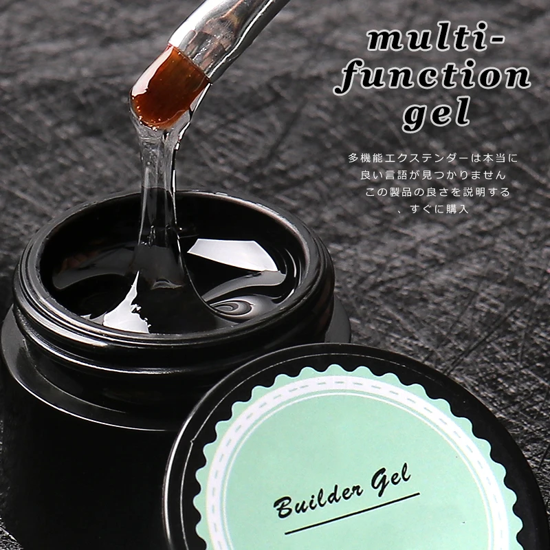 High Quality Hot Sale  Nail Extension 5g 30g 50g No Sticky Clear Jelly Gel Polish Use With UV Lamp For Rhinestones Decorations