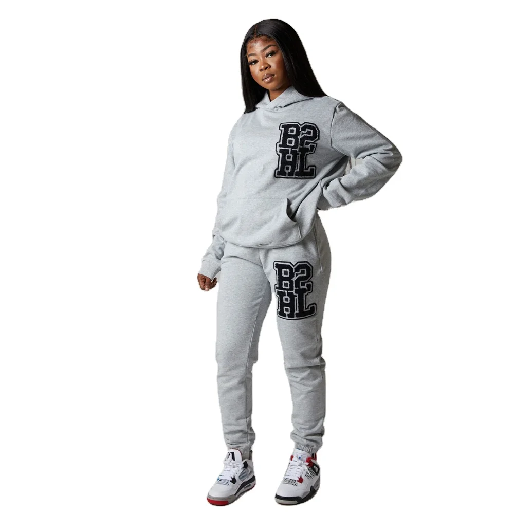 High Quality Cotton Tech Fleece Tracksuit Gray Cotton Tech Fleece Active wear for Running