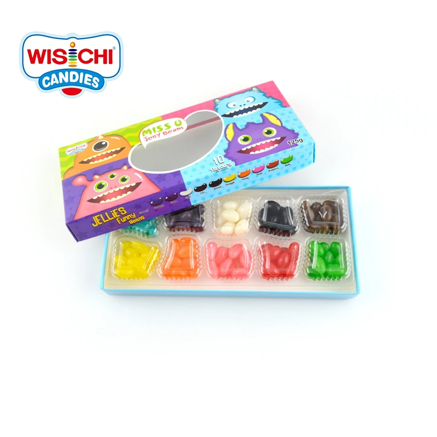 Mixed Fruity Colorful Halal 10 Flavors Candy Jelly Bean