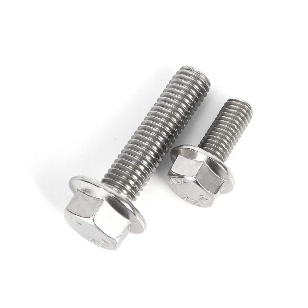 DIN 6921 M20 Steel Flange Bolts with Hex Head Nuts Carbon Carriage Bolts for Industrial Use ASTM Standard 10mm Length