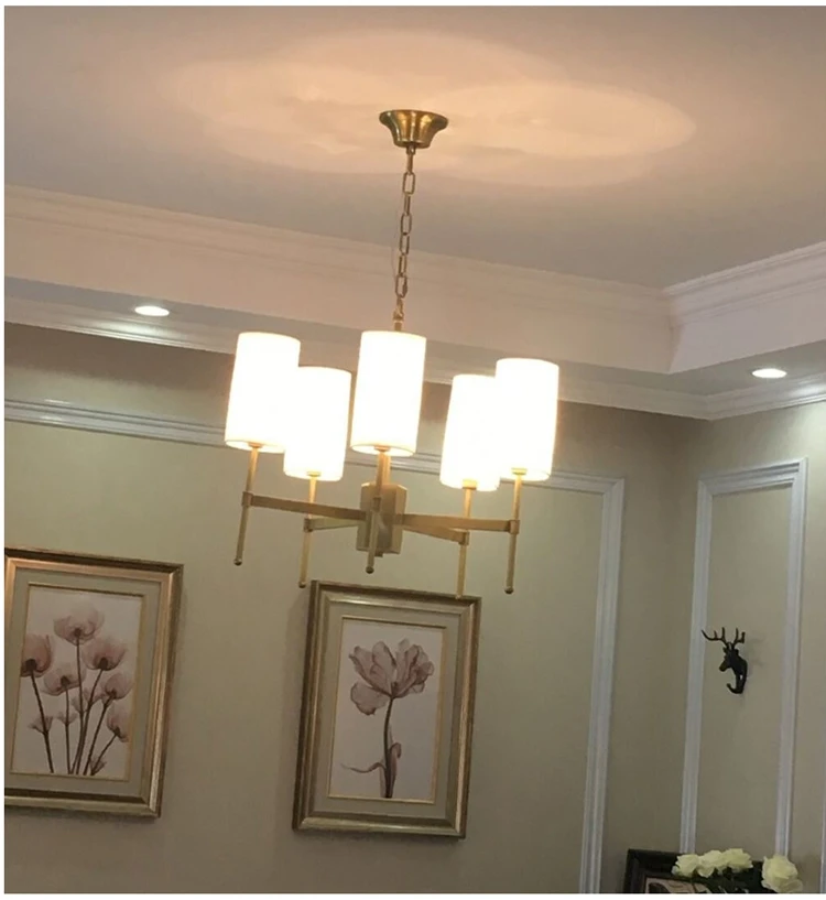 american designer nordic simple indoor copper 6 8 10 heads art luxury living room modern chandeliers