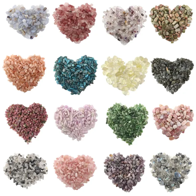 Hot sale good polished  mixed material Crystal Gravel Stone crystal chips